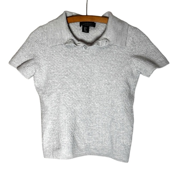 Christian Lacroix Tops - Christian Lacroix Light Gray Merino Wool Top